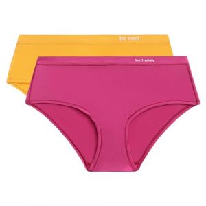 DIM Boxer Femme Oh My 's Invisibilit&eacute; et Douceur x2, Fushia/Jaune Soleil, L