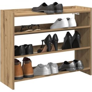VidaXL &Eacute;tag&egrave;re &Agrave; Chaussures Ch&ecirc;ne Artisanal Bois D'ing&eacute;nierie