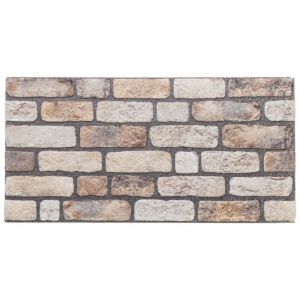 VidaXL Panneaux muraux 3D 10 pcs marron clair 100x50 cm eps