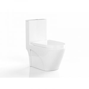 WC à poser blanc en céramique - NAGILAM