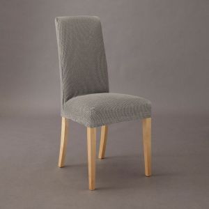 Housse extensible pour chaise gaufrée AHMIS Beige Taille Taille Unique