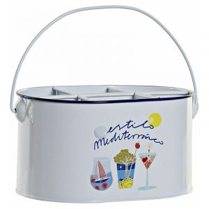 Seau à glace en métal et aluminium DKD Home Decor