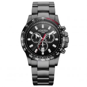 Roamer Mens Watch 861837 44 55 20, Quartz, 45mm, 10atm