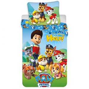 Pat Patrouille lp Parure de Lit Enfant Housse de Couette Coton