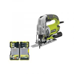 Ryobi Pack Scie sauteuse pendulaire électrique 680W RJS1050-K - Coffret de 20 lames RAK20JB