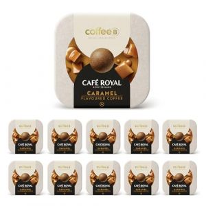 Café Royal 90 Boules de Café CoffeeB - CARAMEL - 100% Compostables - Compatible avec machines CoffeeB by