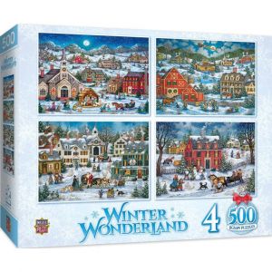 Image de Master pieces 4 Puzzles - Winter Wonderland
