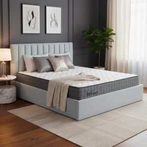 Pack Lit-coffre Songe Matelas Bedream Velours Argent