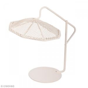 Image de Rayher Décoration de jardin miniature - Parasol en fer blanc - 9 x 13 x 12,5 cm