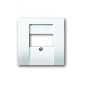 Abb Enjoliveur central pour prise RJ45 Davos blanc Studio 1766-84 pour appareillage LINEAR 580829