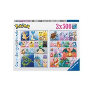 Ravensburger Puzzle Pokémon 2x 500 pièces - Collection de Pokémon - A partir de 12 ans