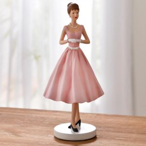 Statuette AUDREY 50 's rose