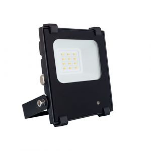 TechBrey Projecteur LED HE PRO 140lm/W 10W Dimmable IP65 avec Détecteur de Mouvement Radar Blanc Froid 6000K - 6500K 38 mm