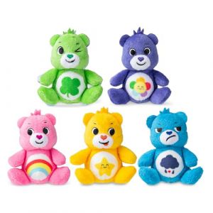 Basic Fun Care Bears Mini Peluches 5 Pièces, Coffret Cadeau de Doudous à Collectionner dès 4 Ans, Petits Oursons Doux pour Filles et Garçons