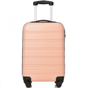 Image de Oem Valise cabine ENF1TROUV - Coque rigide - 4 roulettes - Rose