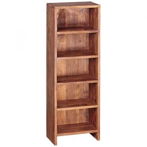 Étagère Rangement Cd Bois Massif 30x90x17cm Meuble De Rangement Étagère