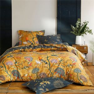 Taie de traversin double face en Coton JARDIN EXTRA Multicolore