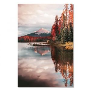 Affiche Mountain river - 40x60cm - made in France - Marron