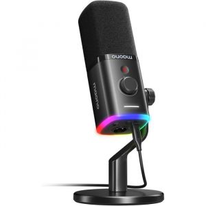 MAONO XLR-USB Micro Streaming, Dynamiques Podcast Micro avec Logiciel, Microphone pour PC Gaming, PS4-PS5, Doublage Voix, Enregistrement Cr&eacute;ation de Contenu