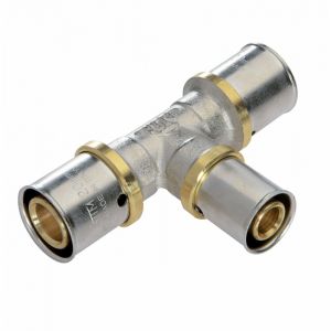 Quick Plomberie Té réduit à sertir pour tube multicouche