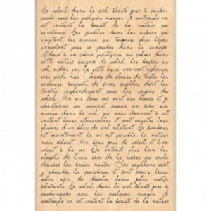 Florilèges Design Tampon bois - Texte manuscrit - 10 x 15 cm