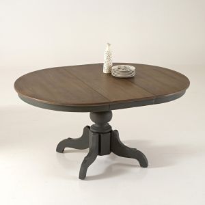 Image de Table à allonges 4 à 8 couverts, Eulali Anthracite Taille 8 pers