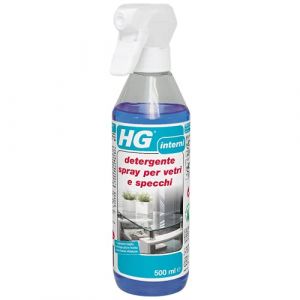 HG Nettoyant spray pour vitres, fenêtres et miroirs, élimine efficacement la graisse et la saleté, 500 ml (142050106)