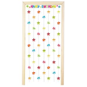 Amscan Rideau de porte Anniversaire Flower Power