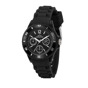 Chronostar Montre pour homme en PlastiqueSilicium en forme de rond de forme Rond, couleur : NOIR, fonctionnalités : 3 ATM - 0.033 g - R3751288013