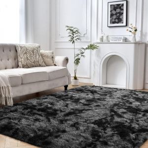 Tapis 160x230cm - Tapis salon en peluche épaisse ultra- douce antidérapant pour Salon, Chambre ou Couloir - Grand Tapis de Sol à Poils Longs