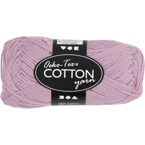 Pelote de fil de coton Lavande 50 g
