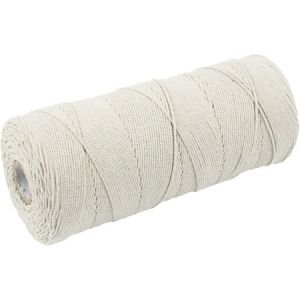 Image de Creotime Ficelle coton 220 g - Naturel clair - 1 mm x 315 m