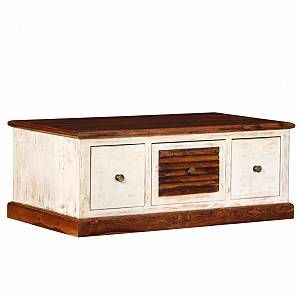 Image de VidaXL Table basse Bois massif de Sesham et de manguier 90x50x35 cm