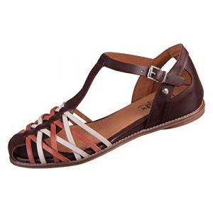 Pikolinos Sandales plates en cuir TALAVERA W3D - Couleur MARRON OSCURO - Taille 39