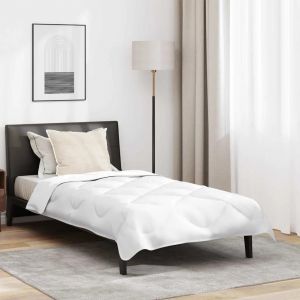 VidaXL Ensemble de Duvet d'Hiver 2 pcs Blanc 135 x 200 cm Microfibre