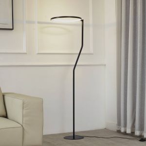 Led Lampadaire 'Rayon' en m&eacute;tal pour salon & salle &agrave; manger