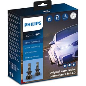 Philips Ultinon Pro9000 LED ampoule de phare autombile (H7), set de 2