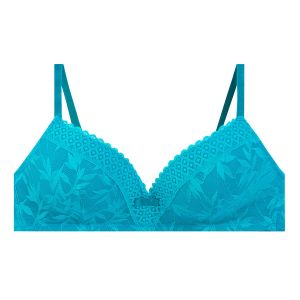 Soutien-gorge souple sans armatures turquoise Savane