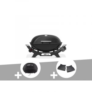 Weber Barbecue &agrave; gaz Q 2100N noir + Housse + Plan de travail