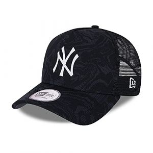 New era New York Yankees Camouflage Seasonal Navy A-Frame Adjustable Trucker Cap - One-Size