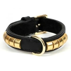 Gloria Collier - Duna - Cuir clouté - Ajustable - Pour chien moyen