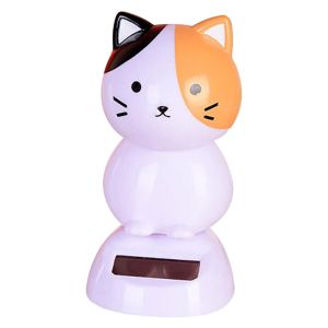 Out Of The Blue Figurine solaire chat blanc