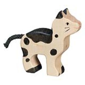 Holztiger Figurine Chat petit en bois