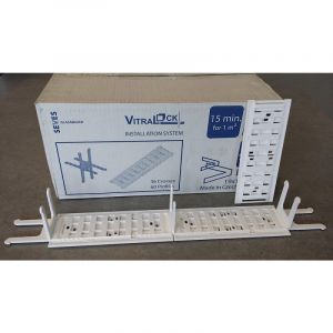 Glassblocks Kit de montage pour 25 briques de verre (VITRALOCK)
