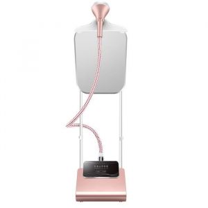 Niceey Steamer - Défroisseur à Vapeur avec Table à Repasser Verticale - Fer à Repasser - 1800W - Réservoir 2,5L - 6 Programmes - Tous Tissus - Maison - Rose