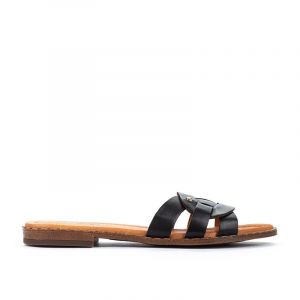 Pikolinos Sandales plates en cuir ALGAR W0X - Couleur NEGRO - Taille 36