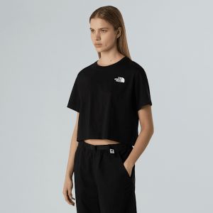 The North Face T-shirt Simpe Dome Cropped manche courte noir femme - L