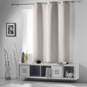 Rideau court obscurcissant 90 % adapté radiateur Naturel 135x180 cm
