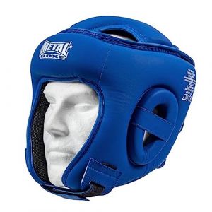 Metal Boxe Casque Compétition Bleu Senior