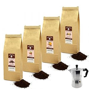 Offre Découverte Café Moulu Aromatisé pour Cafetière Italienne - 4 x 125g